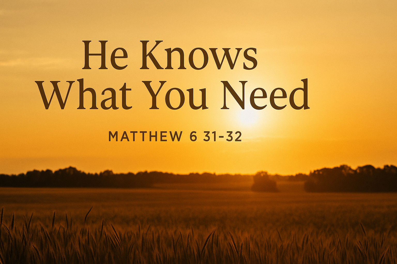 God’s Provision: Finding Peace Amidst Worry